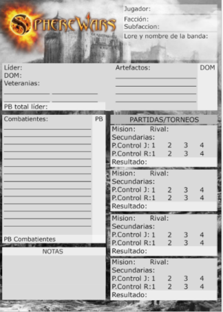 Bloc de hojas de banda
