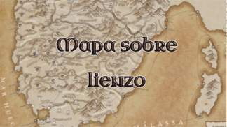 Mapa sobre lienzo